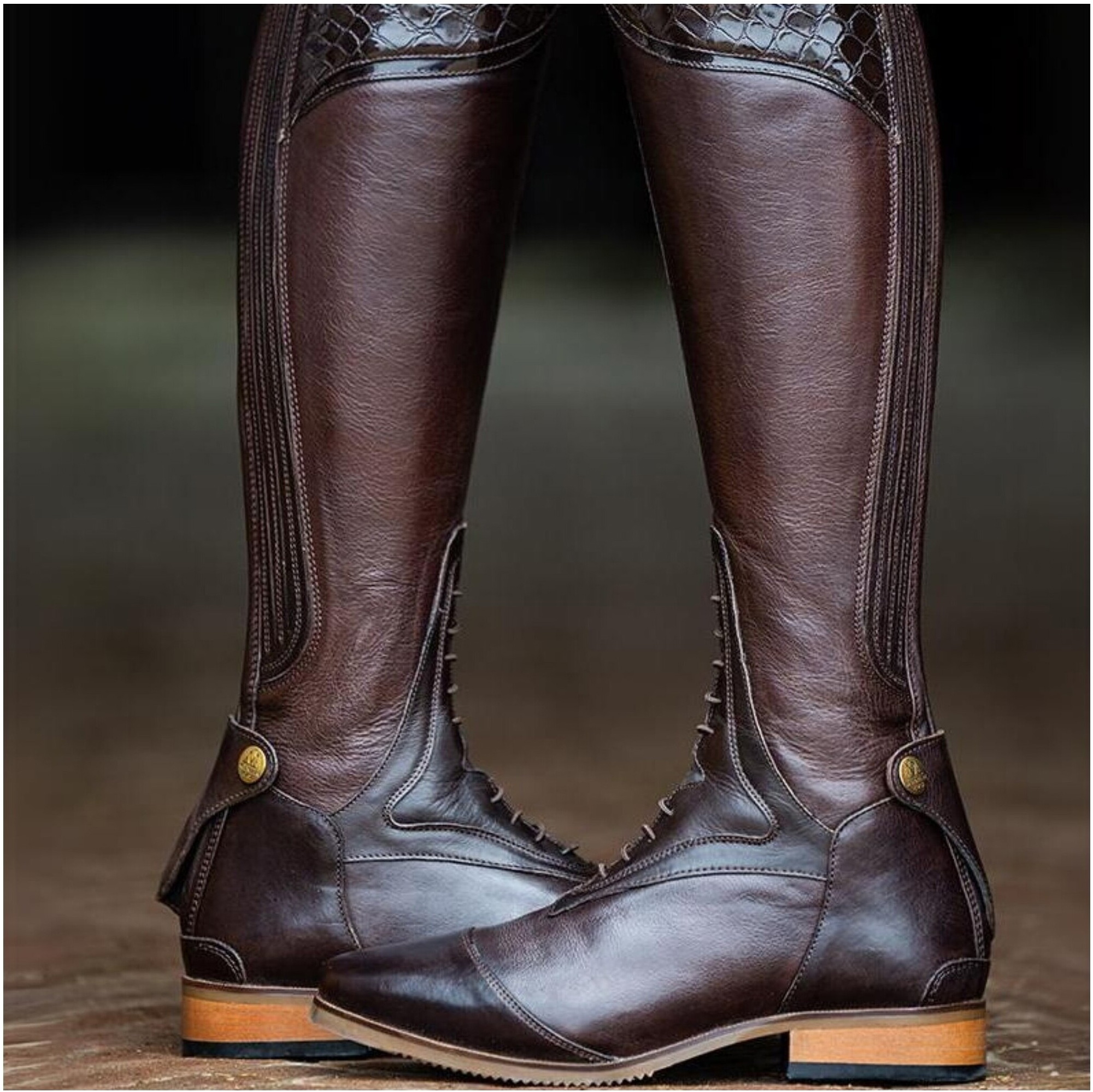 Mountain Horse NEW Sovereign LUX Bottes D'équitation 021450390 - Dark Brown II